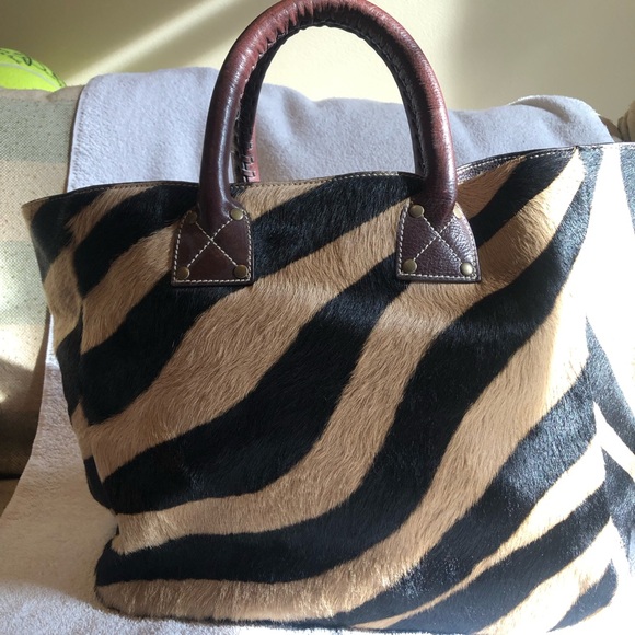 Leather/fur bag - Picture 1 of 7